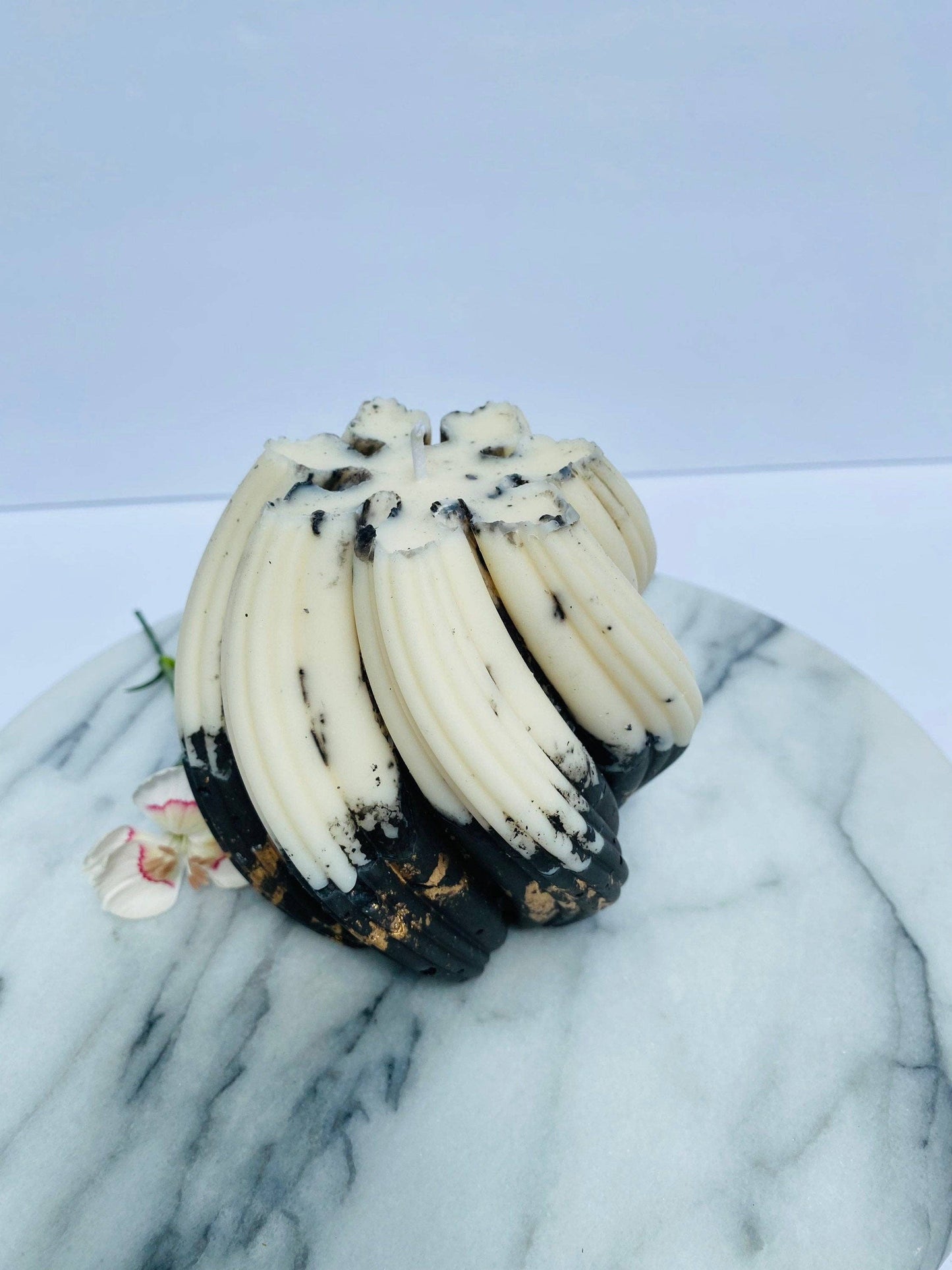 Candle Swirl Concrete Candle
