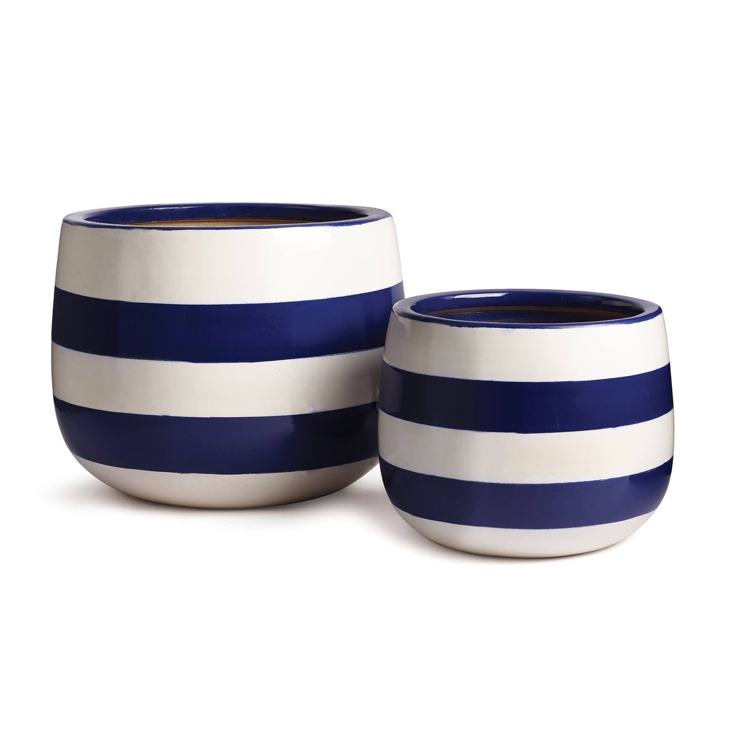 Barclay Butera Bayside Hand-Painted Pots, Set Of 2