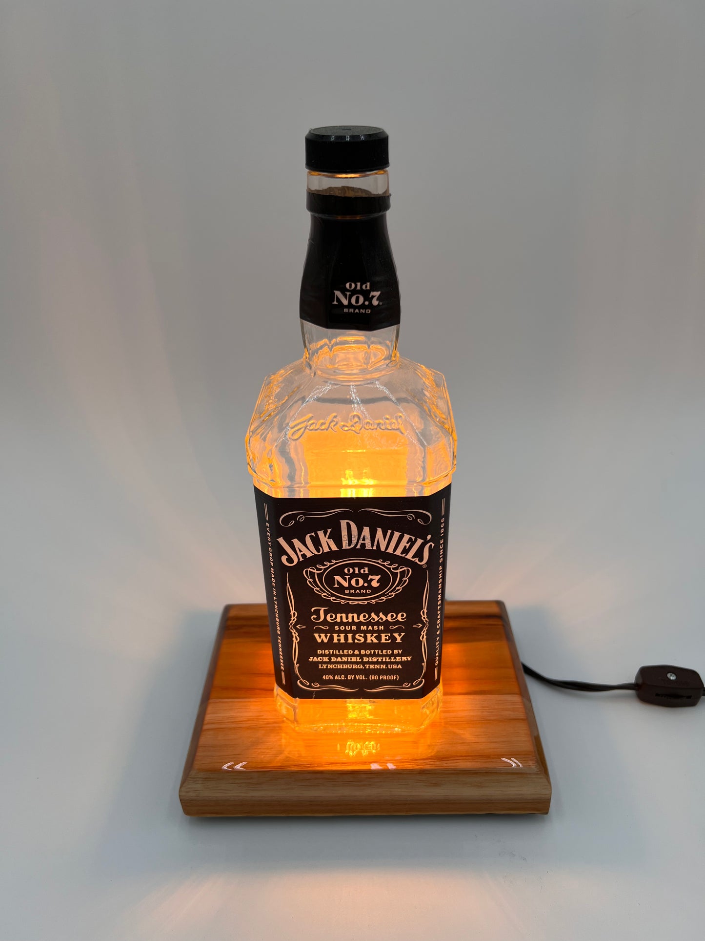 Jack Daniels Old No 7 Bourbon Bottle Night Light