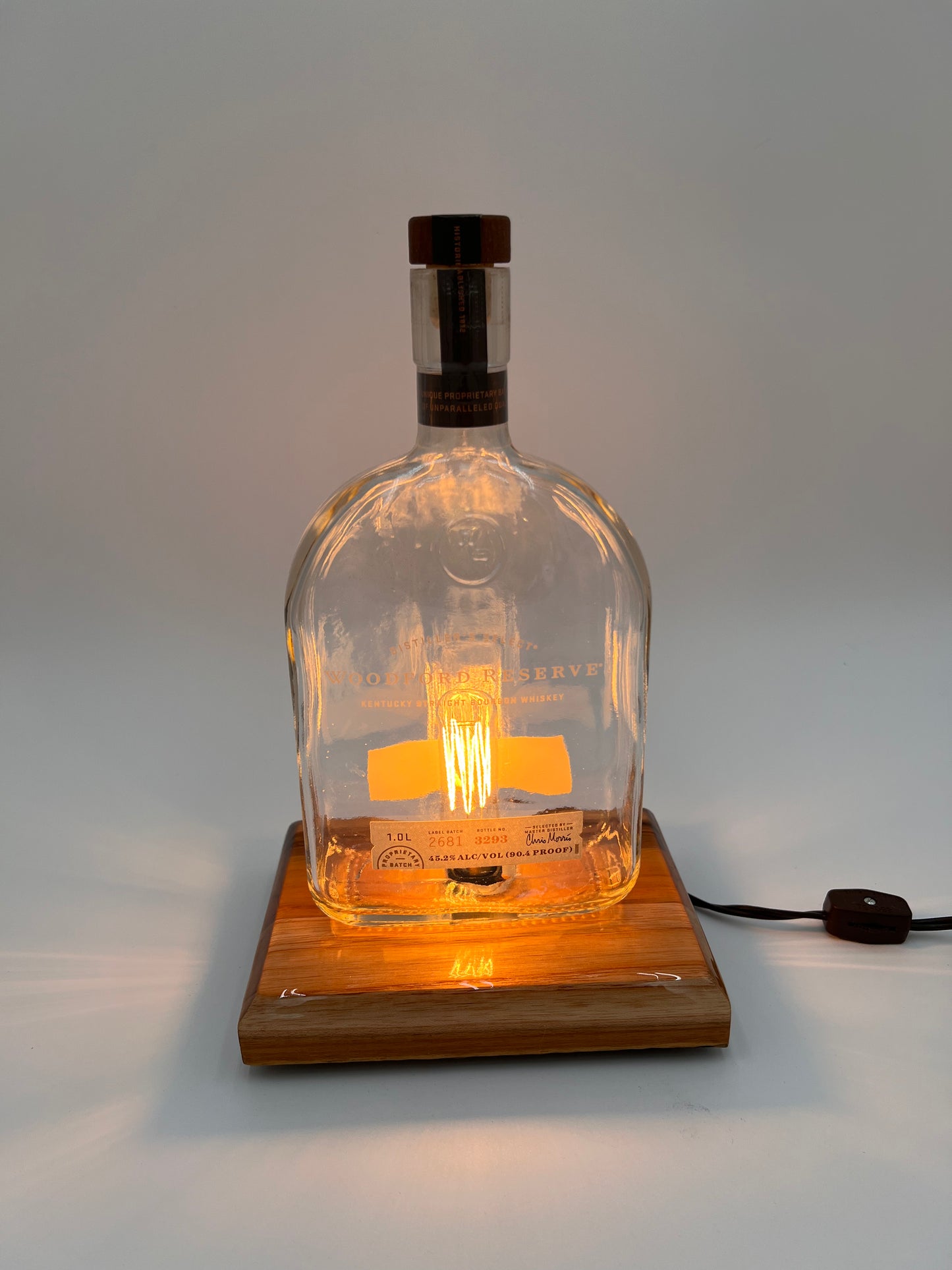 Woodford Reserve Bourbon Bottle Night Light