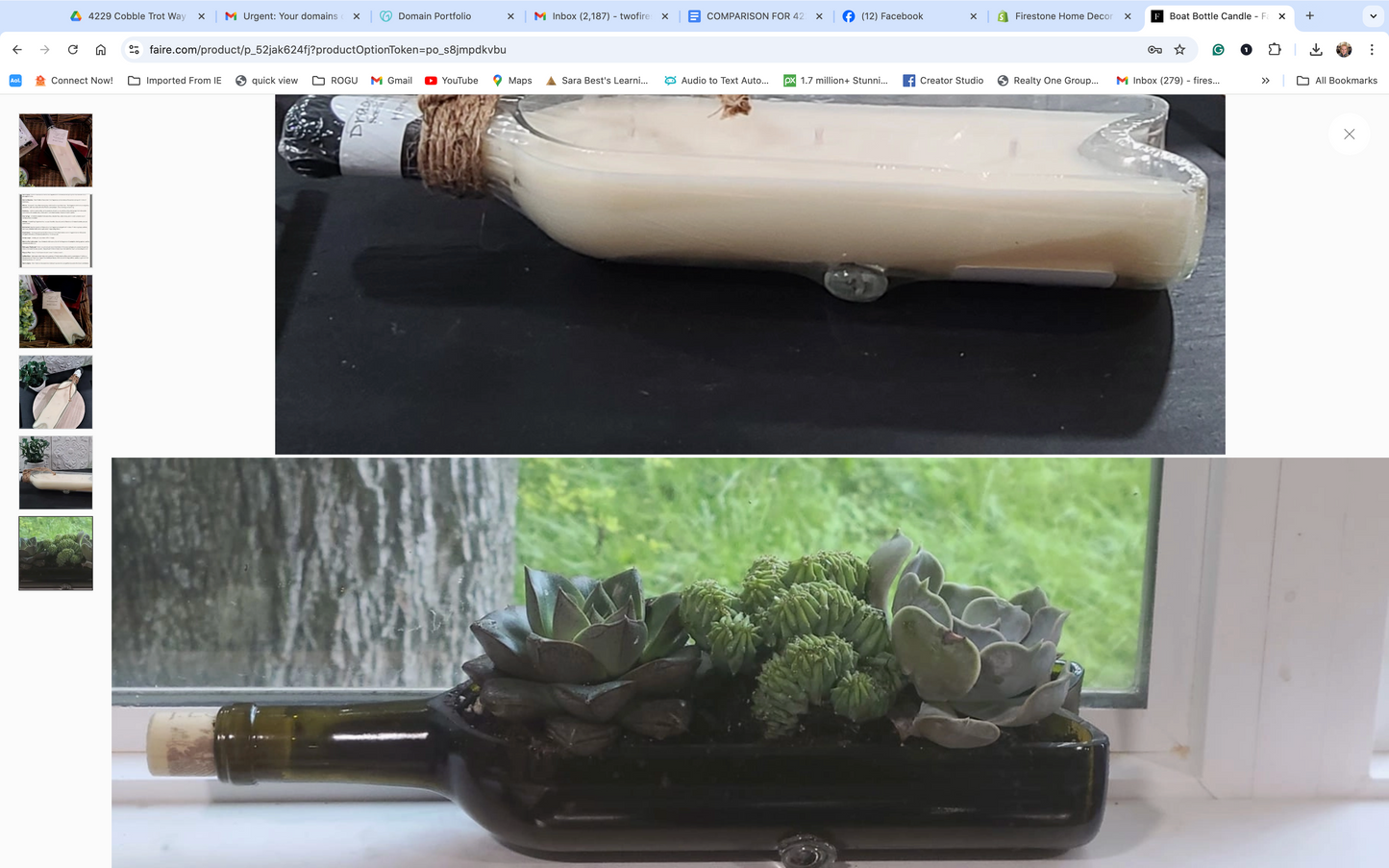 Wine Bottle Candle