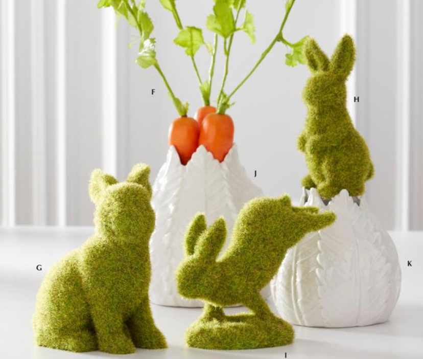 5" Mossy Bunny Standing on Front Feet