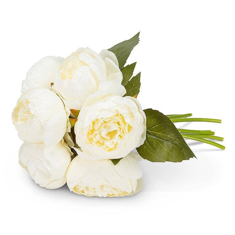 Full Peony Bouquet - 10"H Pink