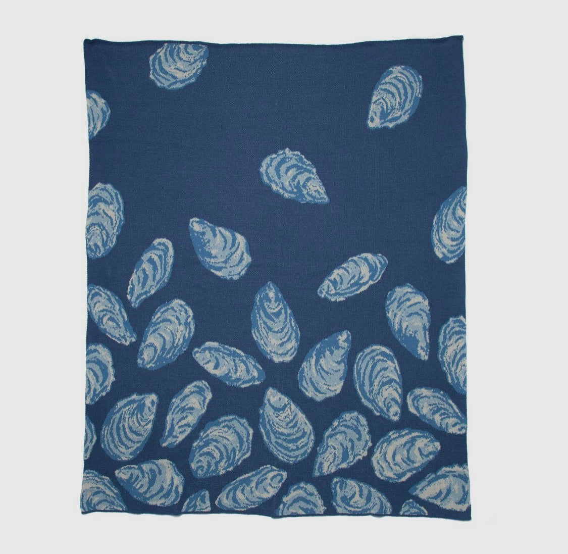 Oyster Blues Luxe Blanket