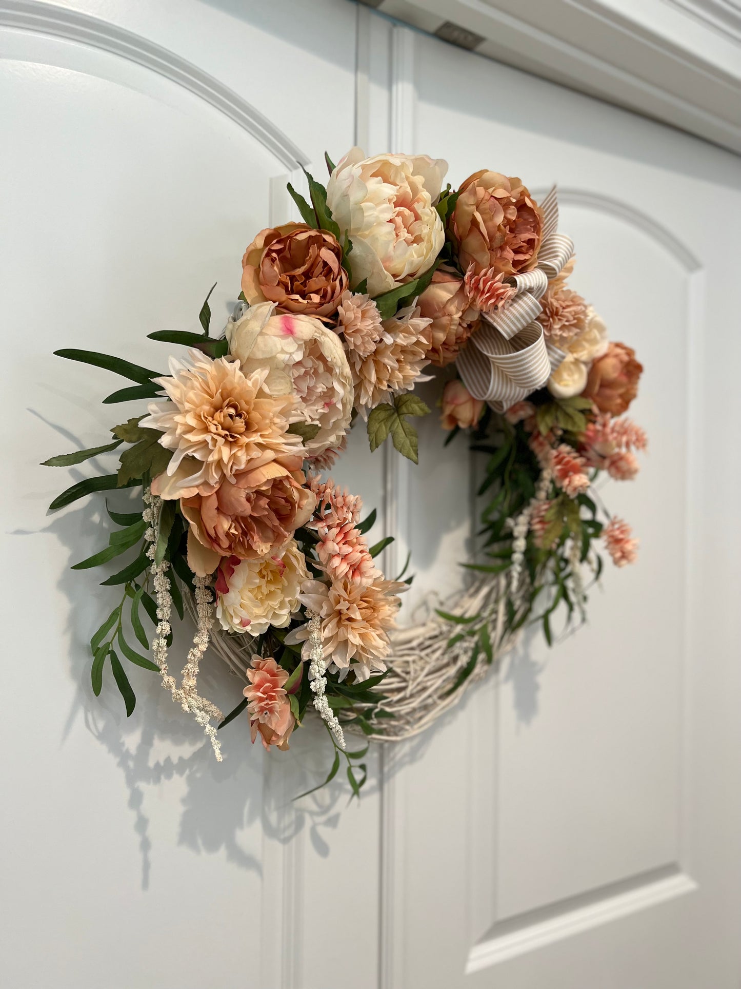 Peaches and Cream Wreath