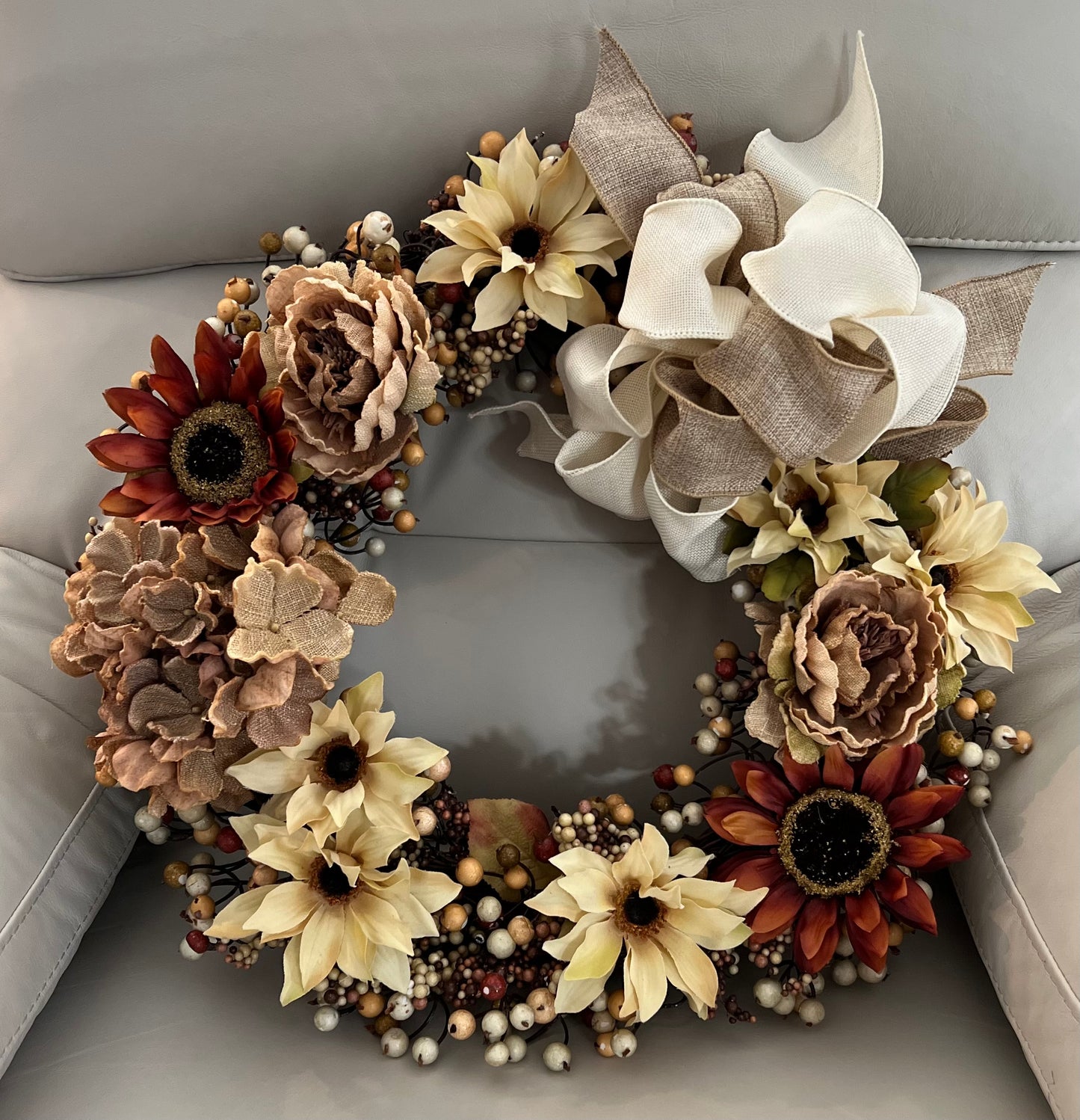 Fall Sunflowers Wreath