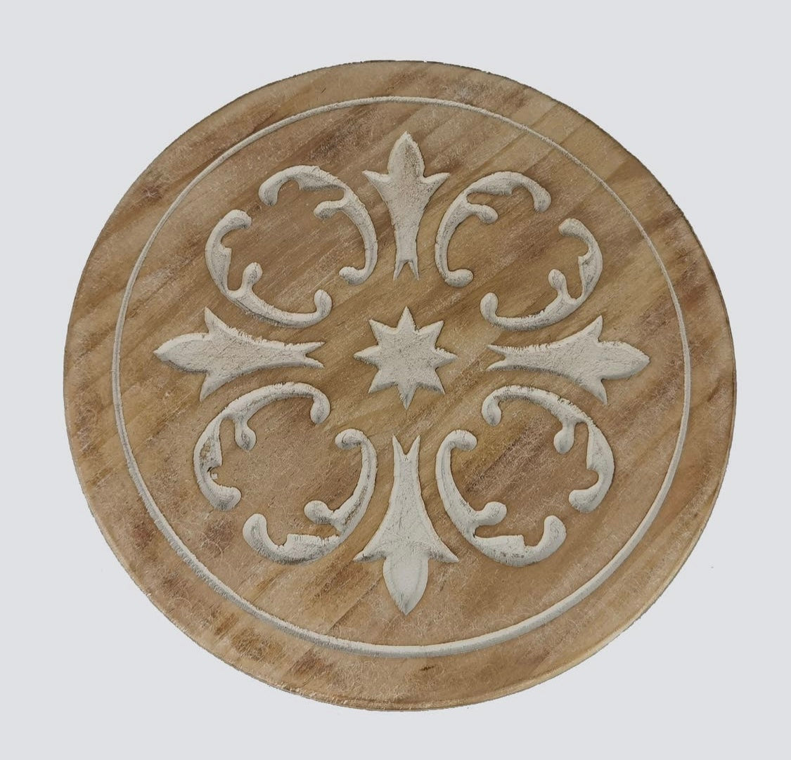 Tabletop Wood Etched Stand