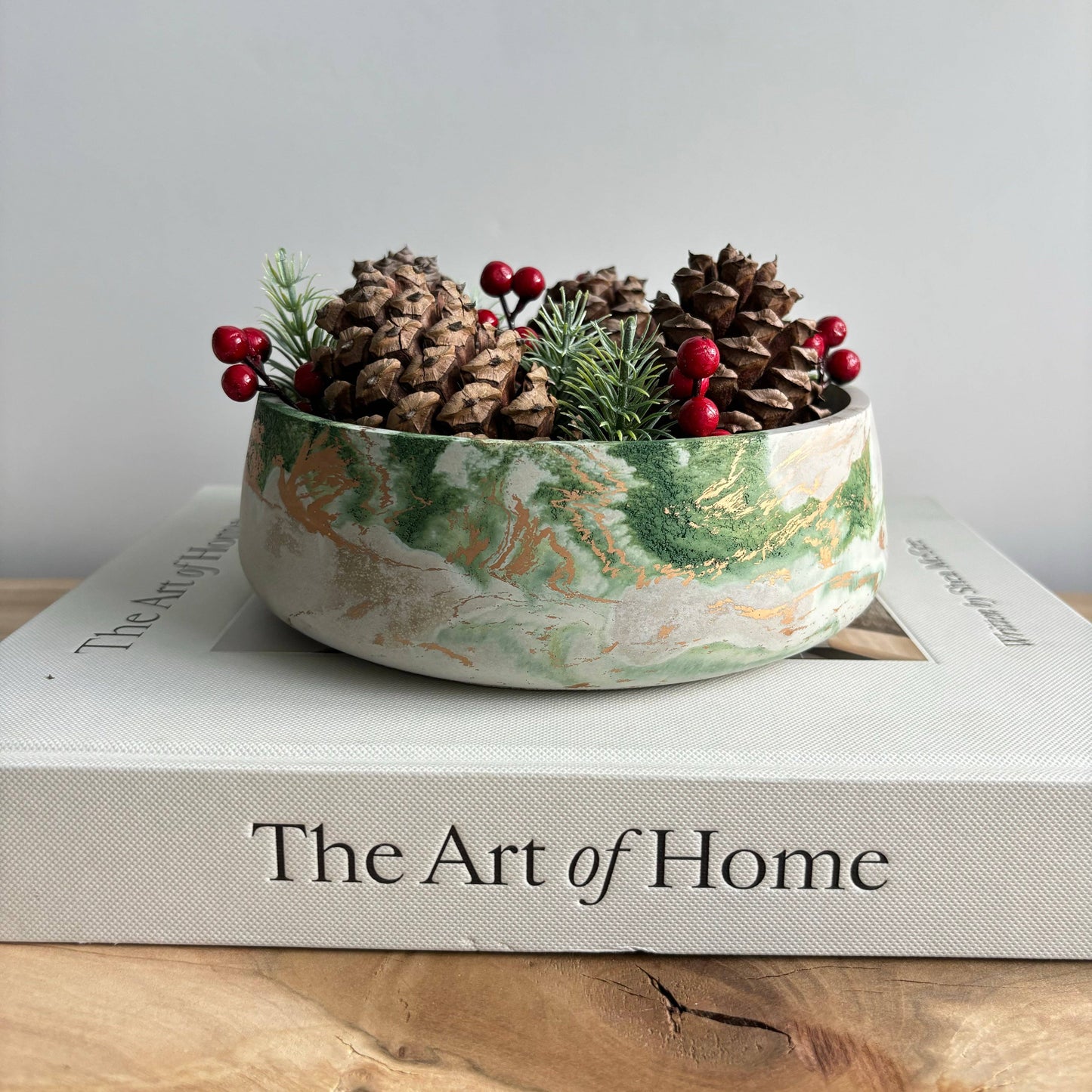 Centerpiece Bowl - Decorative Concrete Bowl