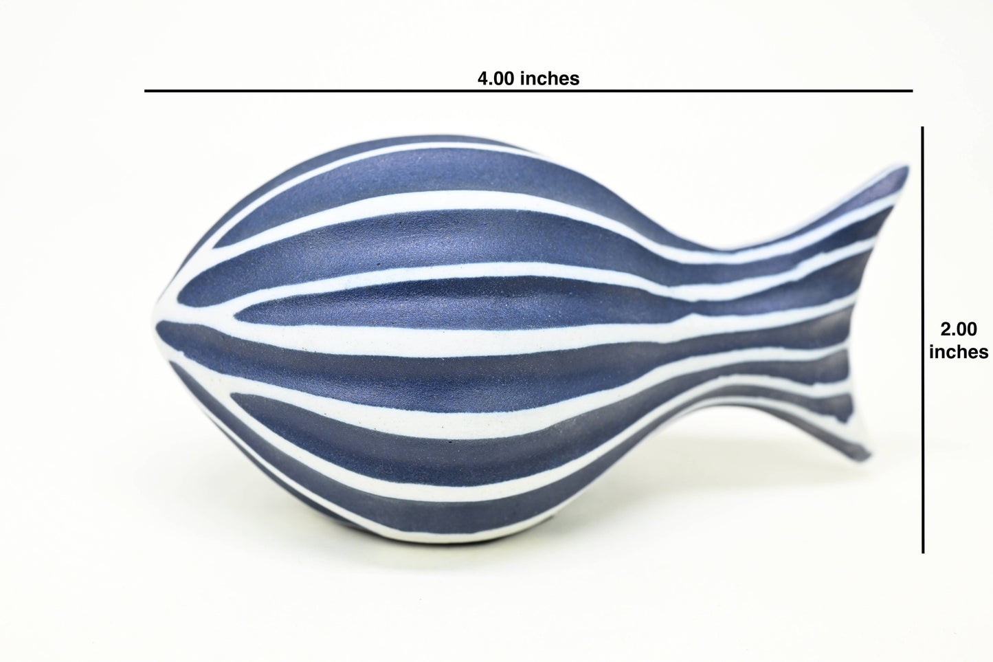 FISH-Miniature Porcelain Ceramic Sculpture Ornament