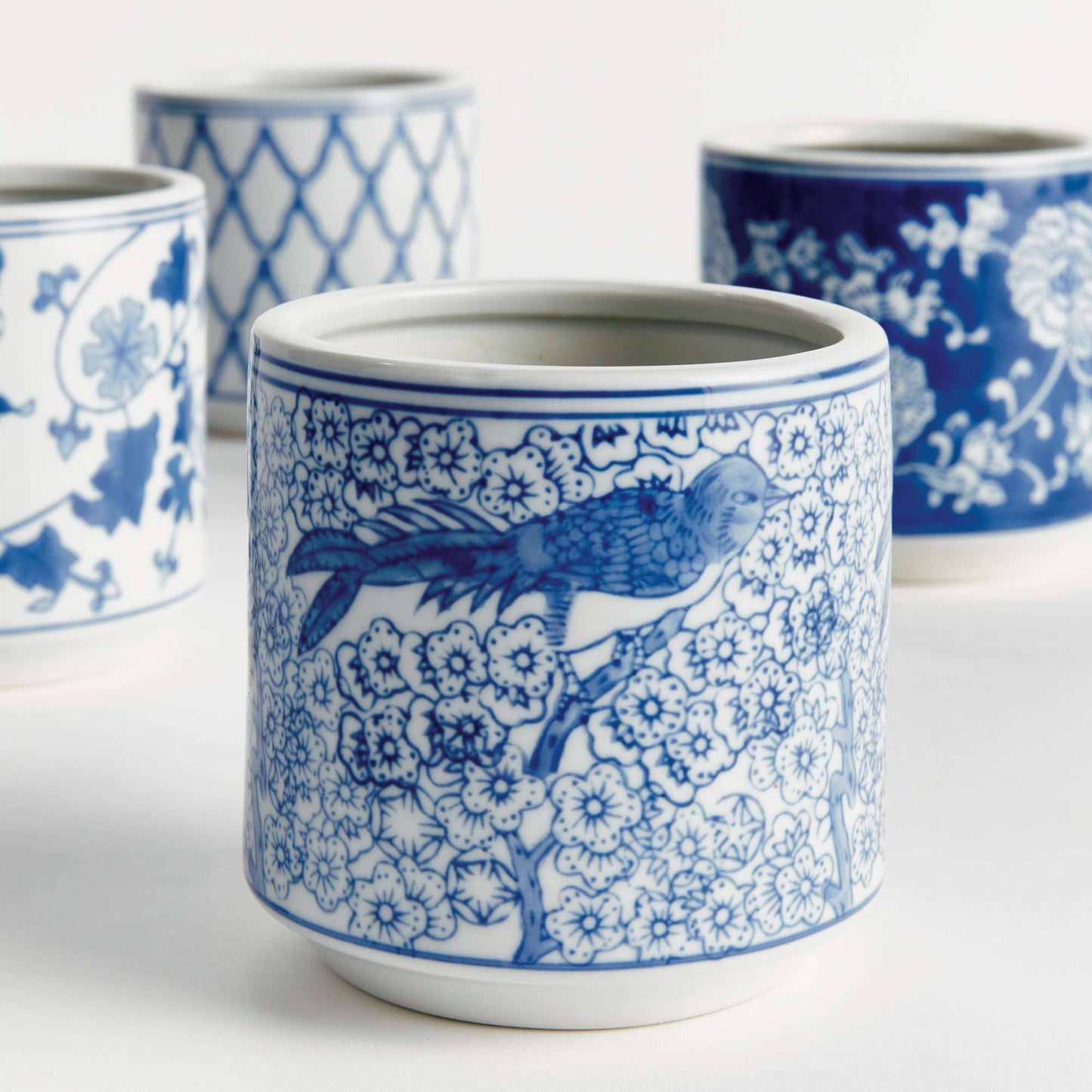 Barclay Butera Dynasty Mini Cylinder Pots - Set of 4