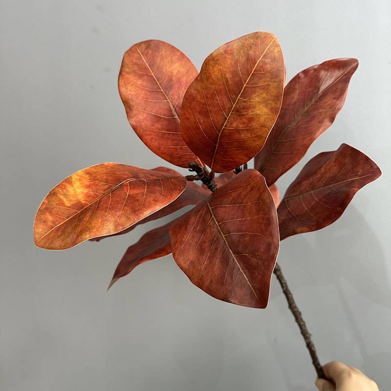 Nature Touch Faux Magnolia Leaf Branch, 22 inches