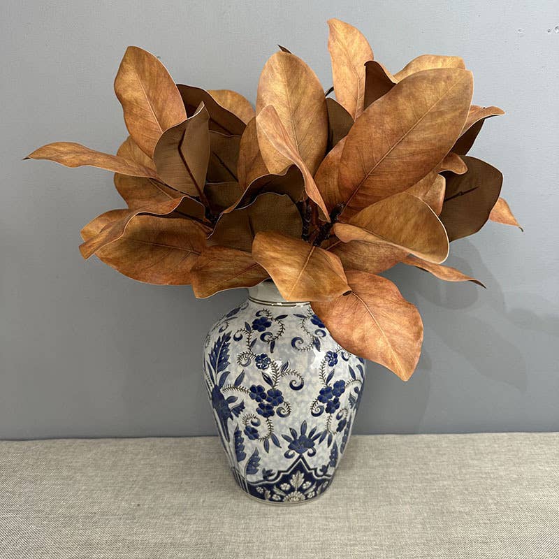 Nature Touch Faux Magnolia Leaf Branch, 22 inches