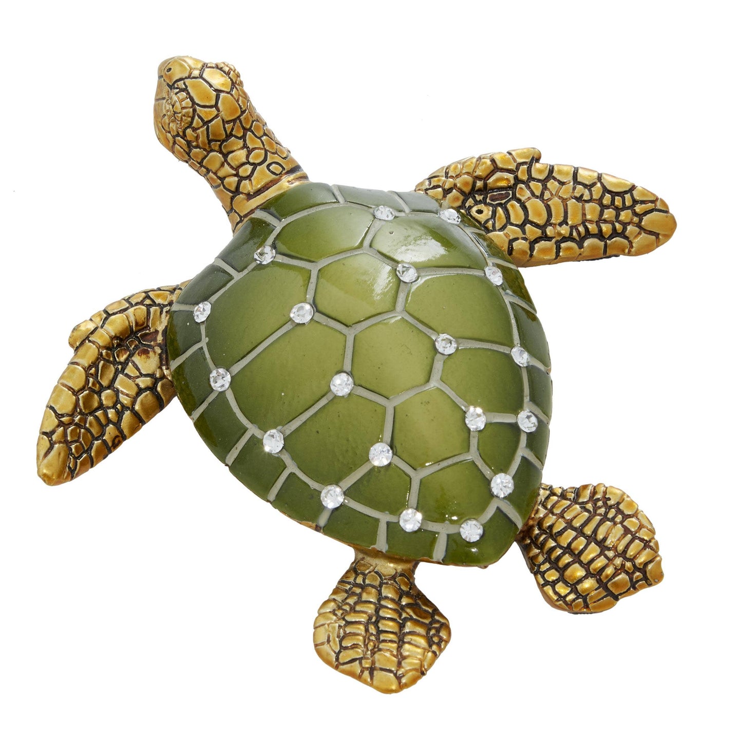 A-69393: POLYSTONE TURTLE 3 ASSORTED 5"W, 1"H