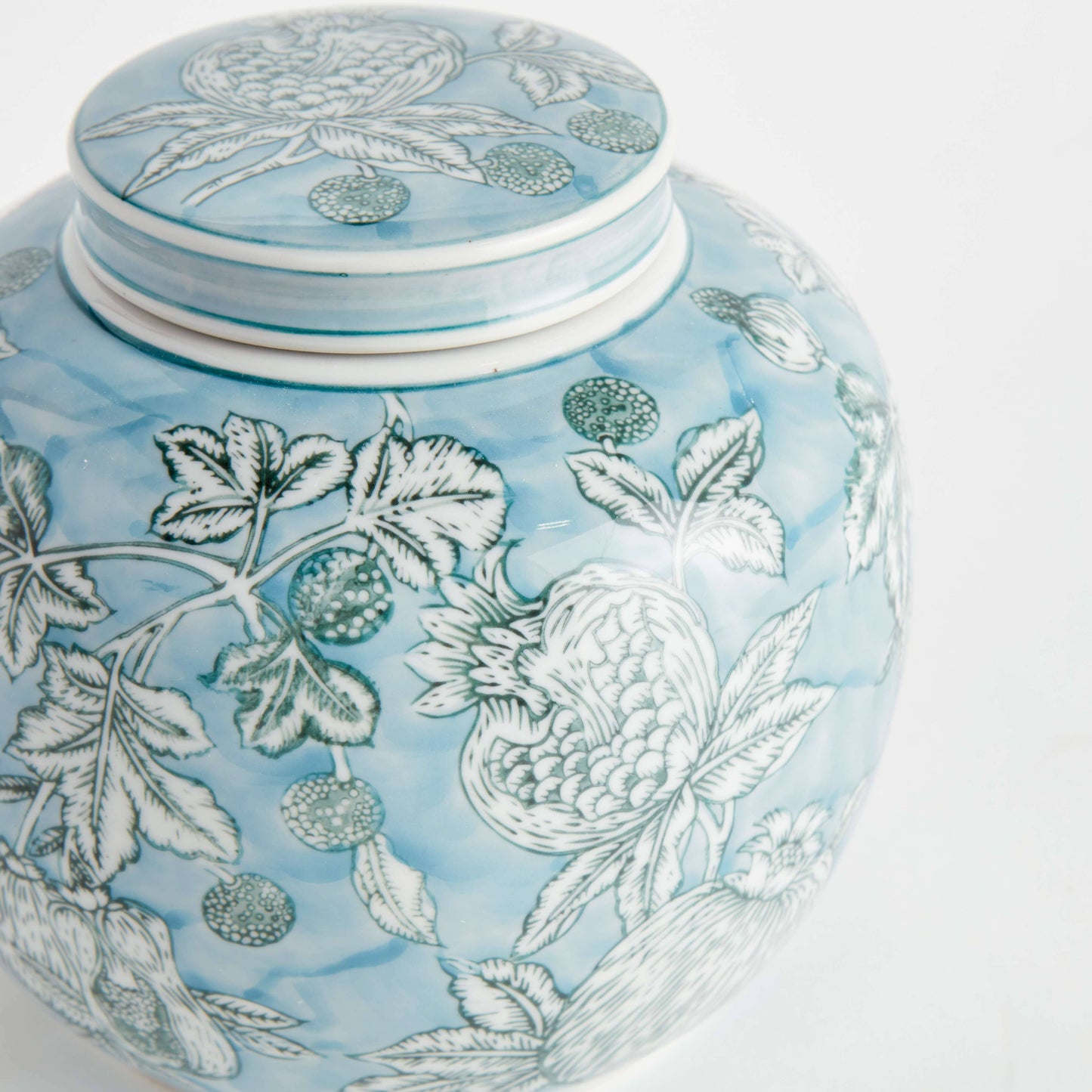 POMEGRANATE SKETCH  LIDDED JAR