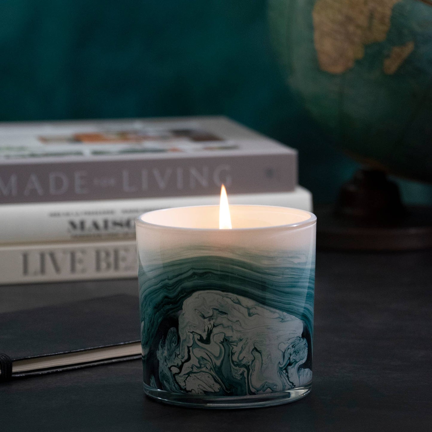 SAMPLE - Orchid & Cedar 14 oz. Swirl Glass Candle