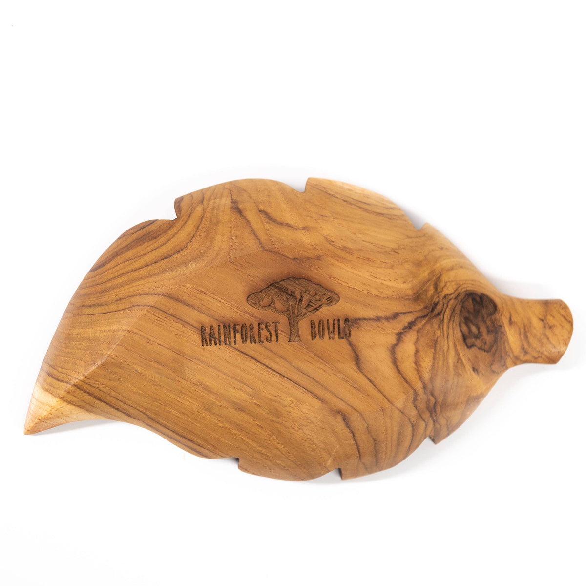 Leaf Teak Wood Plate