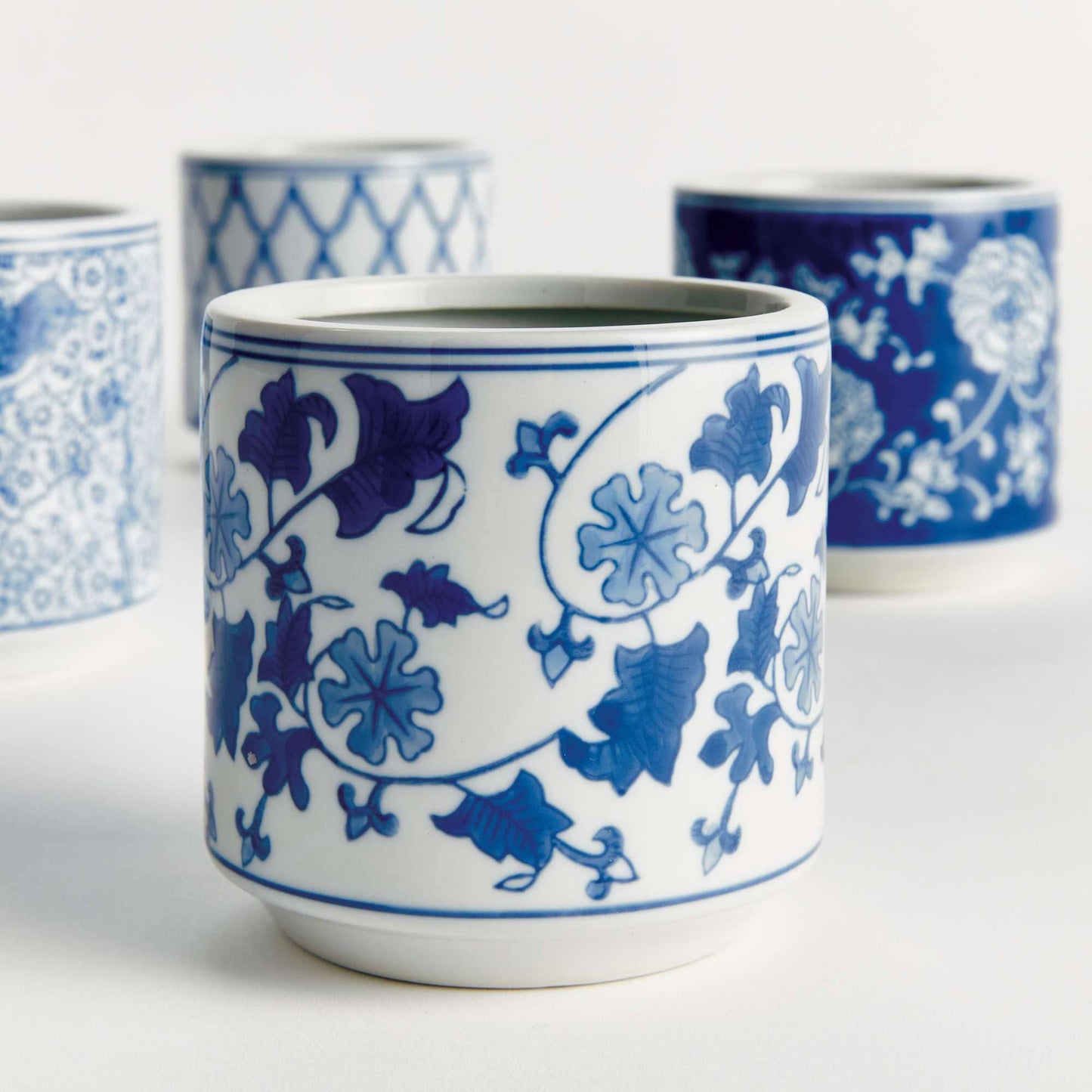 Barclay Butera Dynasty Mini Cylinder Pots - Set of 4