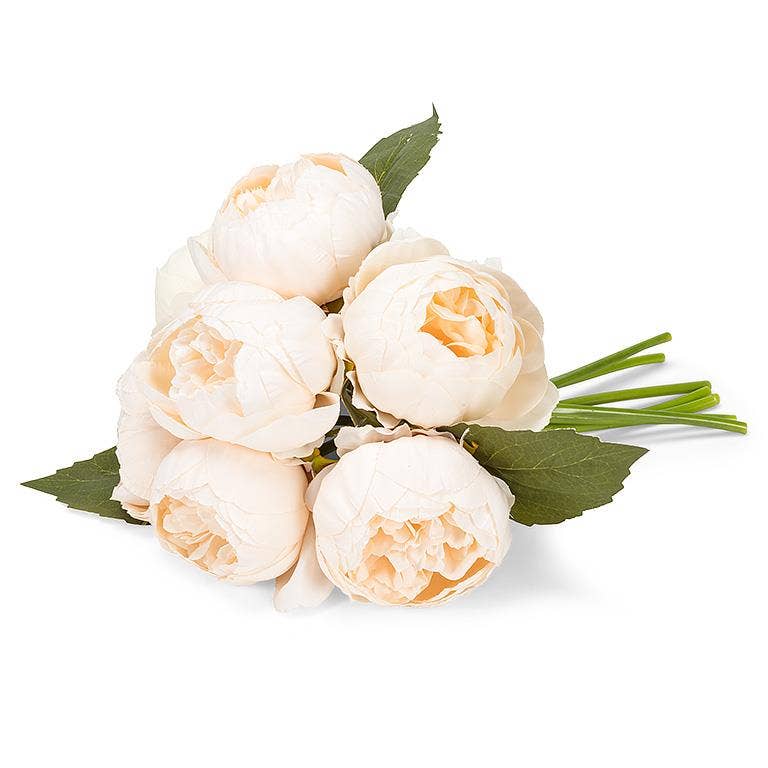 Full Peony Bouquet - 10"H Pink