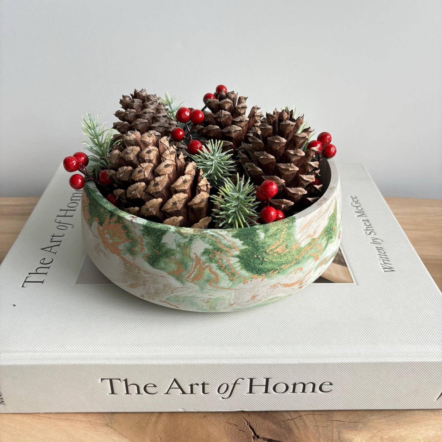 Centerpiece Bowl - Decorative Concrete Bowl