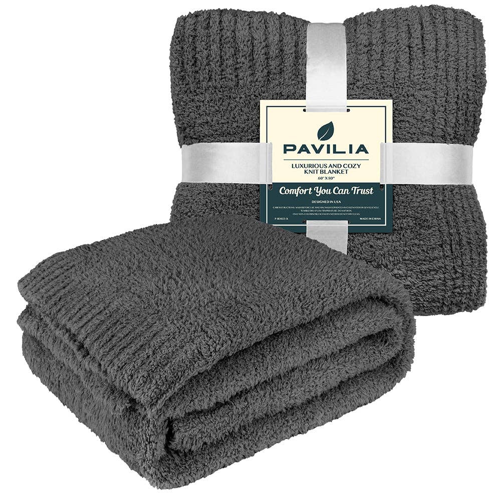Buttery Soft Fluffy Knit Blanket