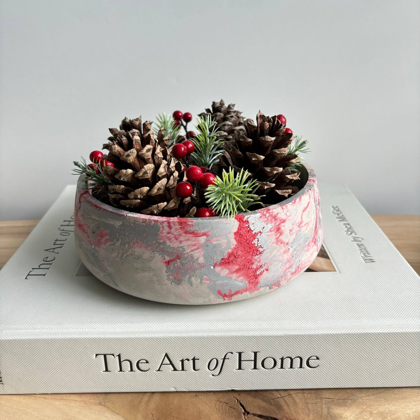 Centerpiece Bowl - Decorative Concrete Bowl