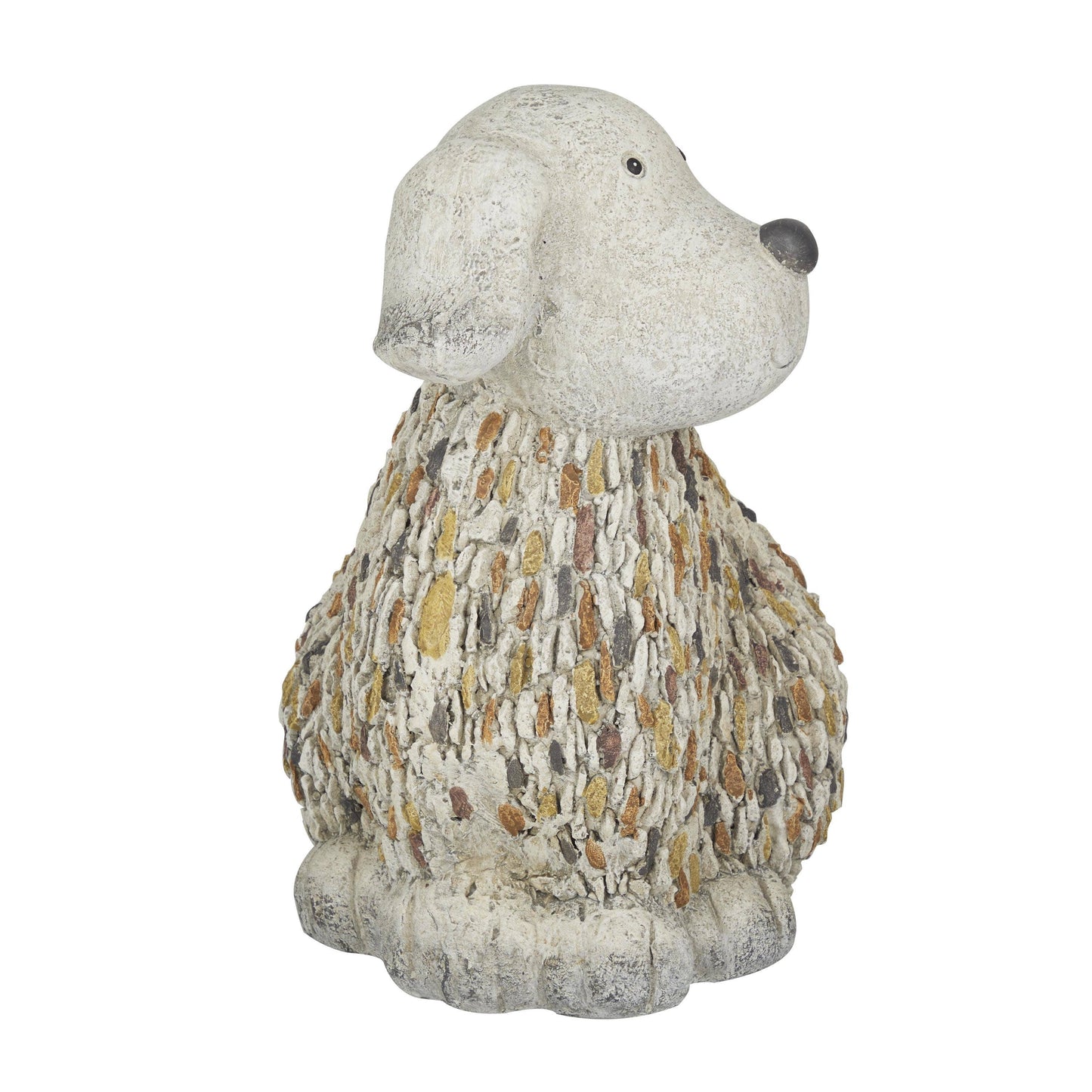 A-66925: POLYSTONE DOG 9"W, 12"H