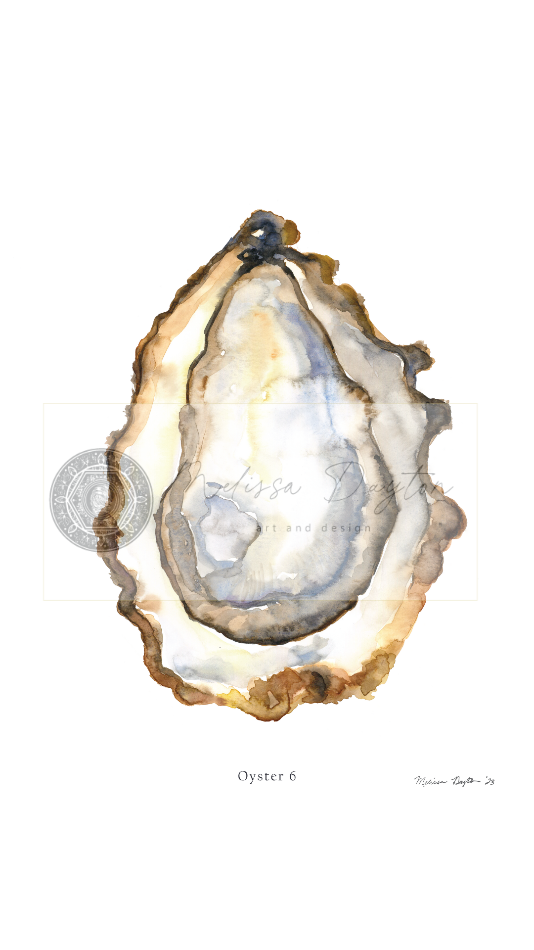 Oyster Fine Art Prints- set 6 (unframed)