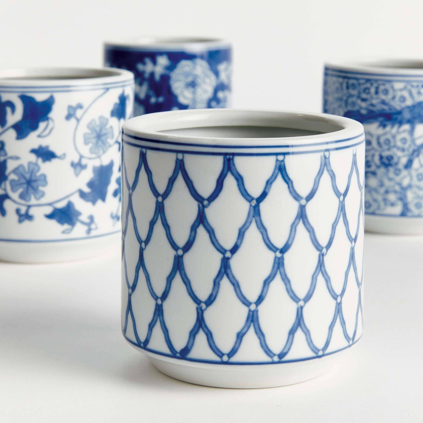 Barclay Butera Dynasty Mini Cylinder Pots - Set of 4