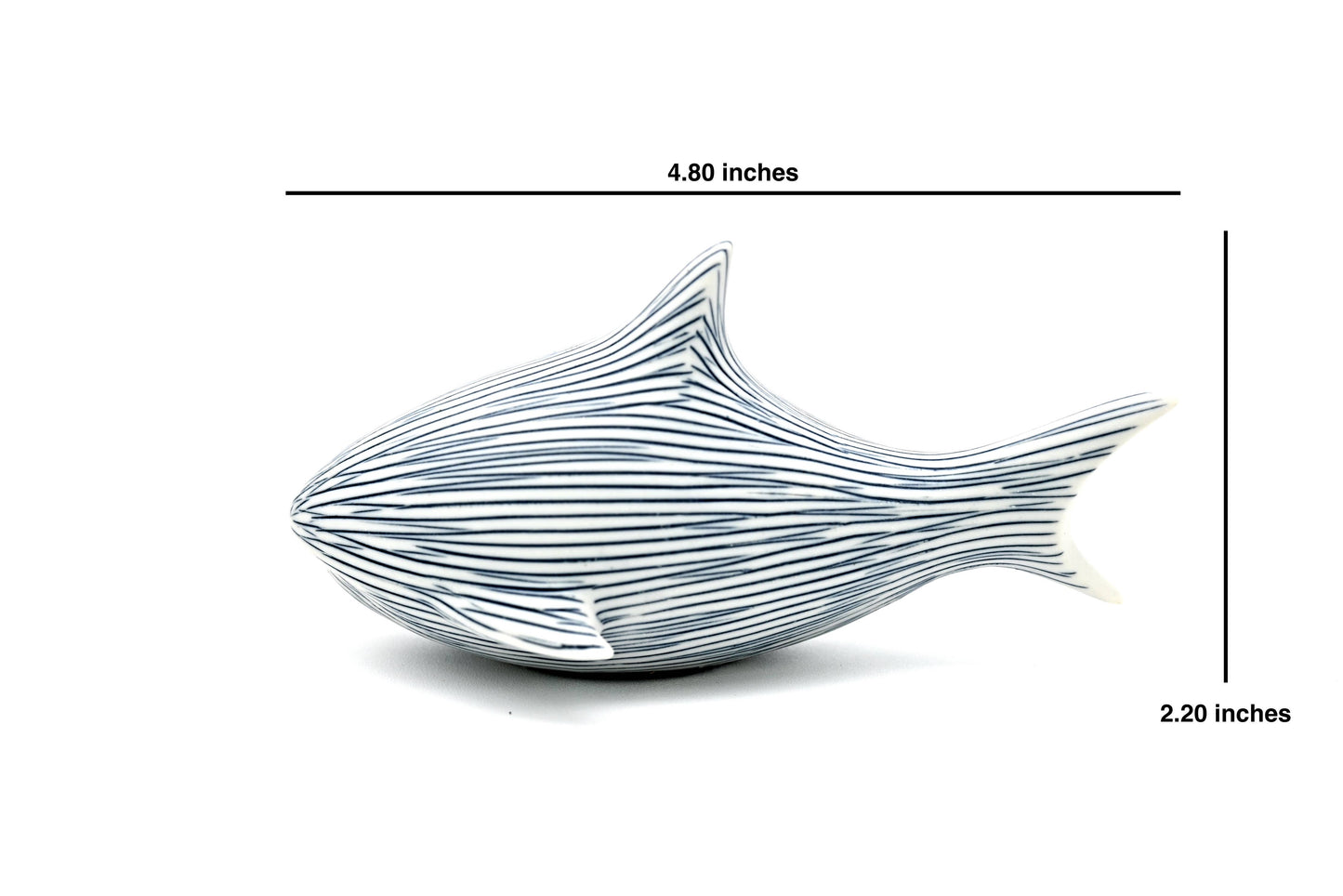 SHARK-Miniature Porcelain Ceramic Sculpture Ornament