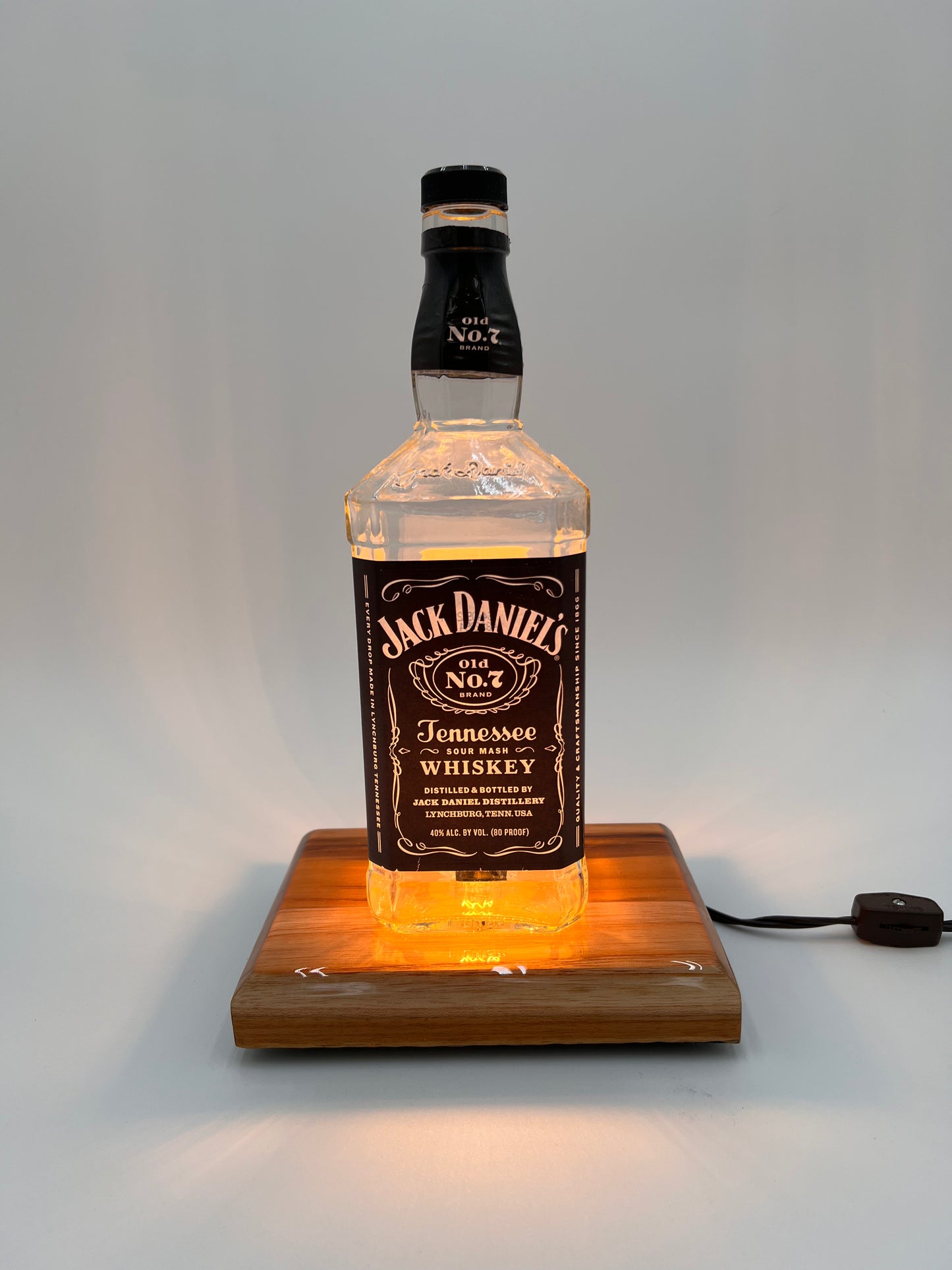 Jack Daniels Old No 7 Bourbon Bottle Night Light