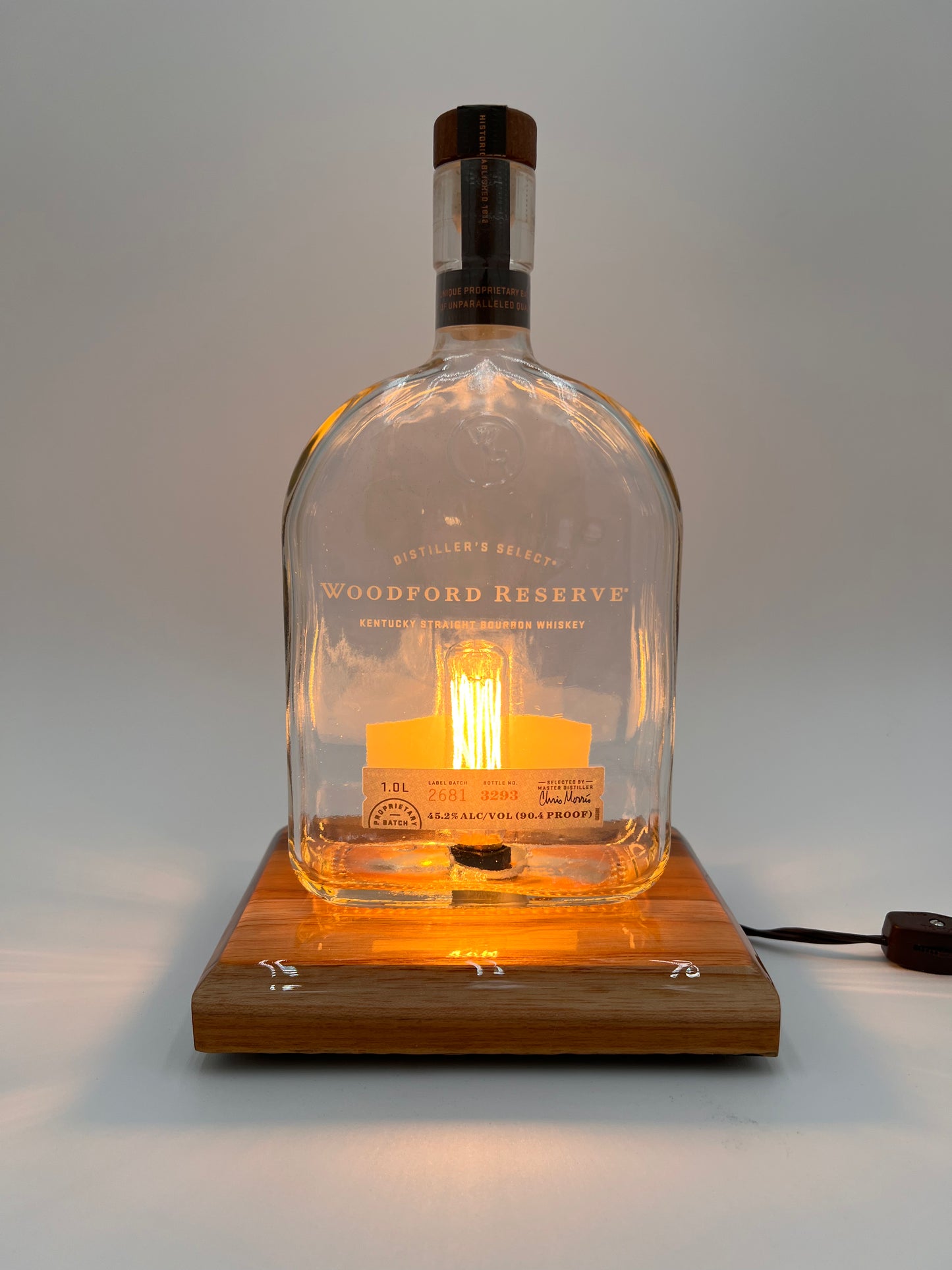 Woodford Reserve Bourbon Bottle Night Light