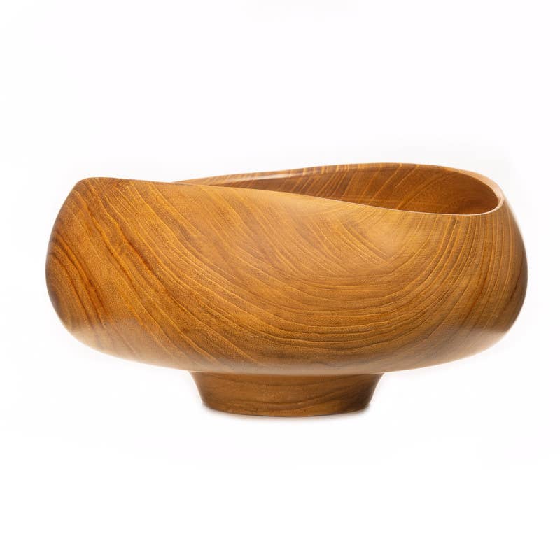 Bowl - Curved Hachi Serving Bowl with Stand