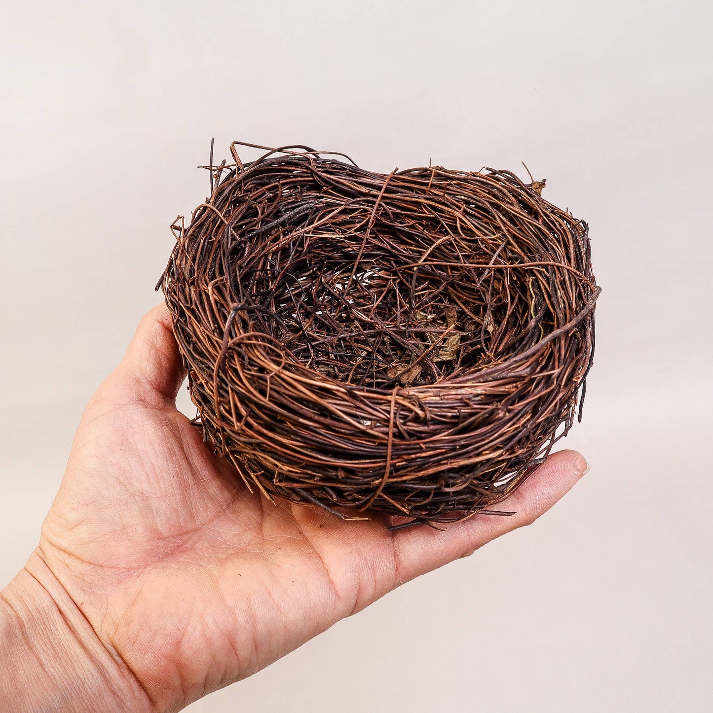 Handmade Bird Nest with Realistic Eggs (1 Nest with 3 eggs)