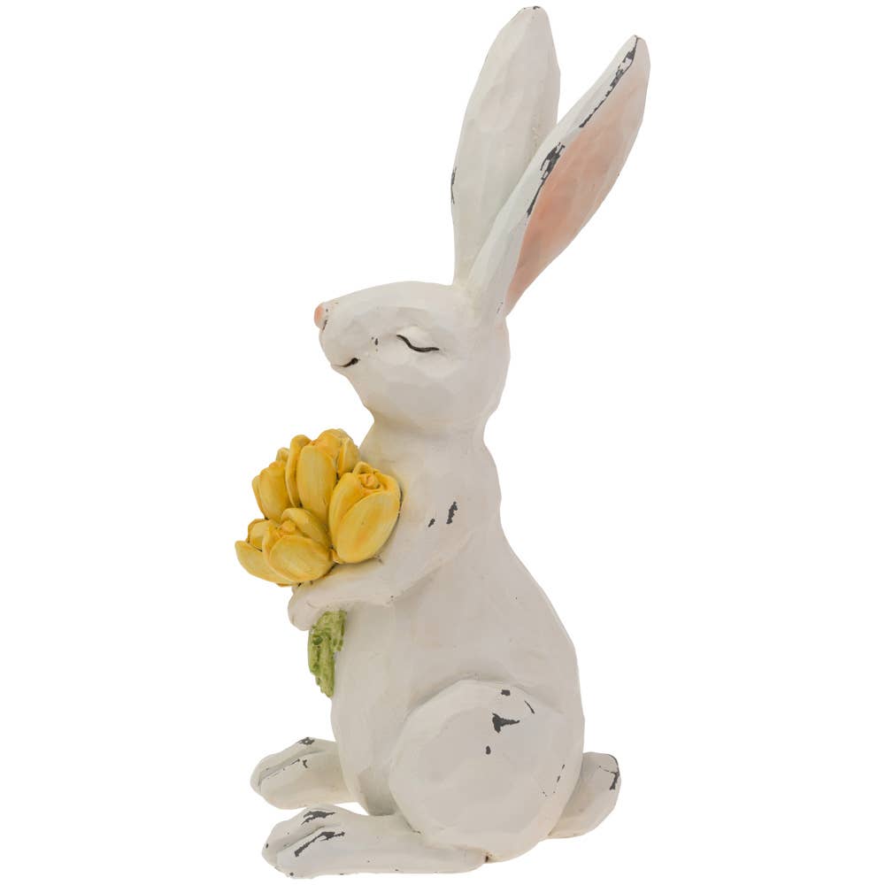 Noms Bunny With Yellow Tulips Easter