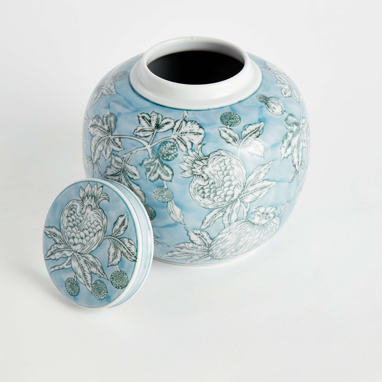 POMEGRANATE SKETCH  LIDDED JAR