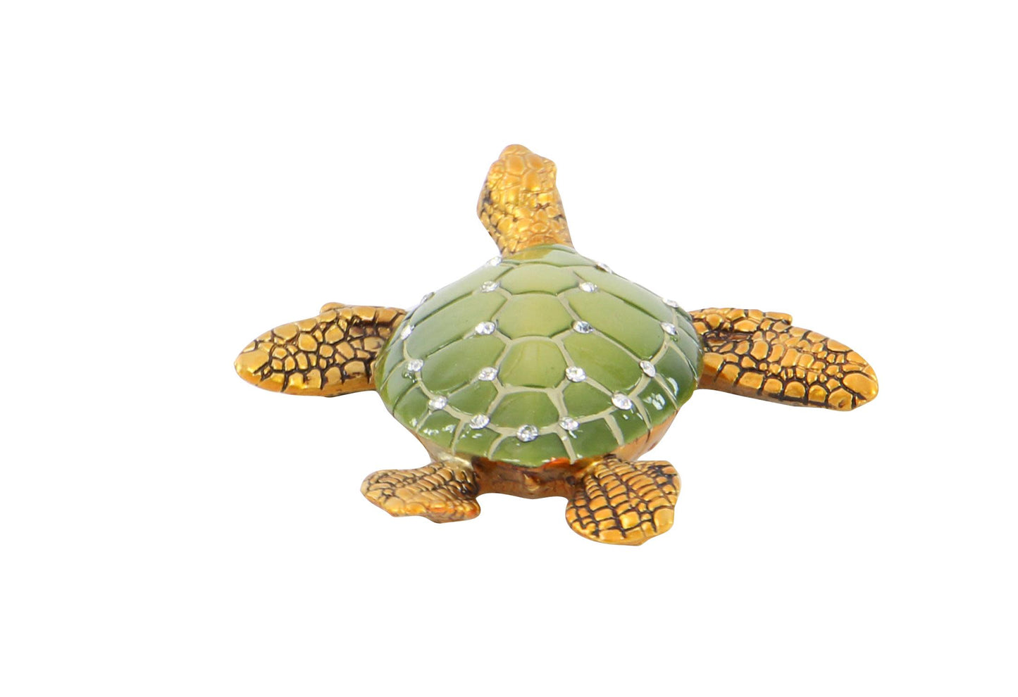 A-69393: POLYSTONE TURTLE 3 ASSORTED 5"W, 1"H