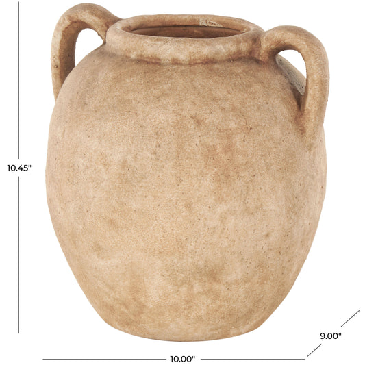 A-15833: CERAMIC VASE 10"W, 10"H