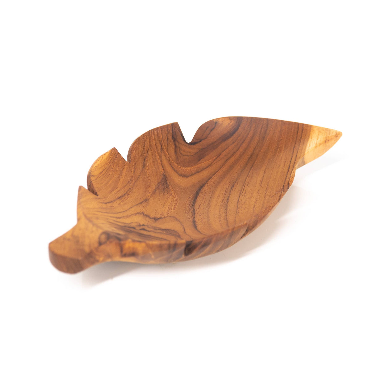 Leaf Teak Wood Plate