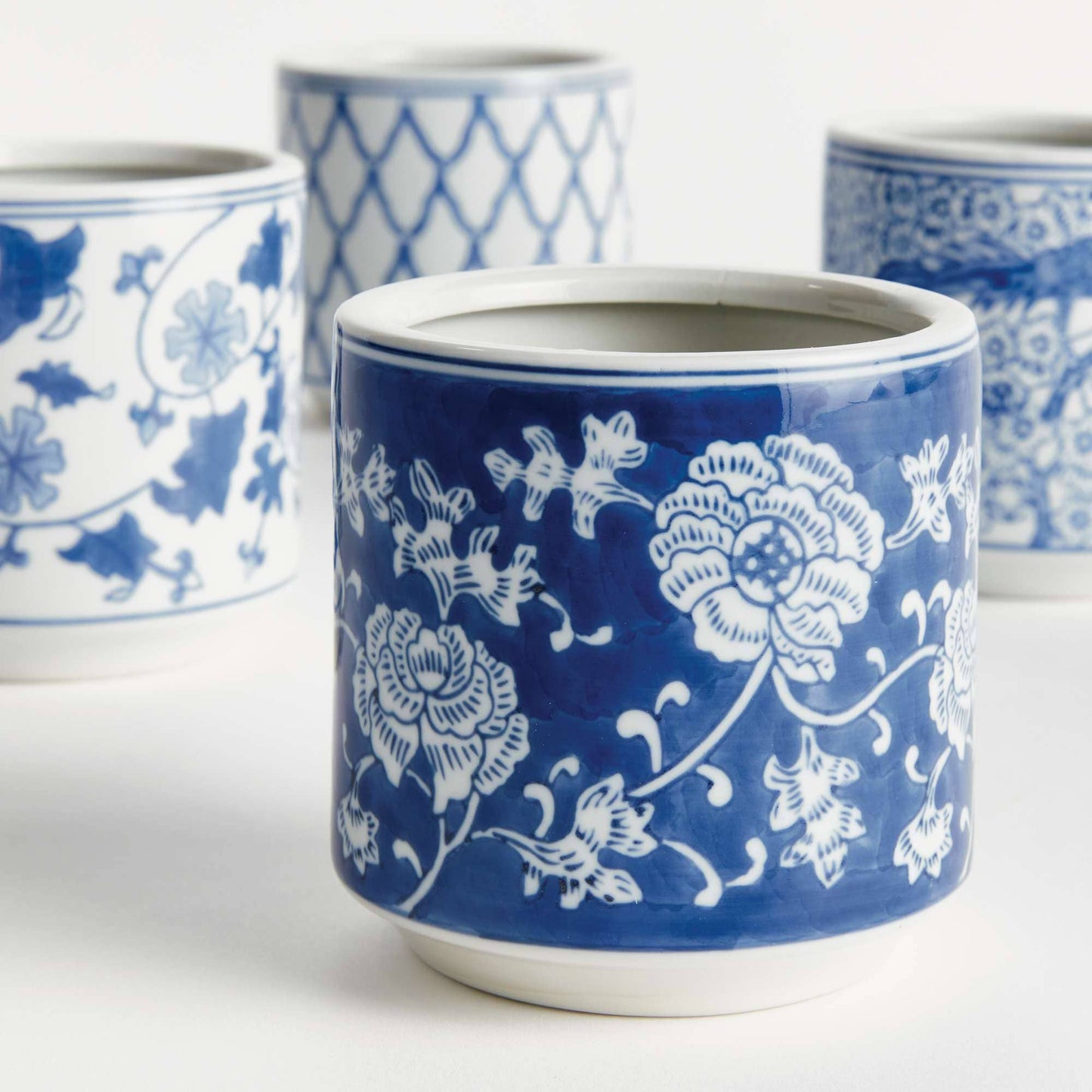 Barclay Butera Dynasty Mini Cylinder Pots - Set of 4