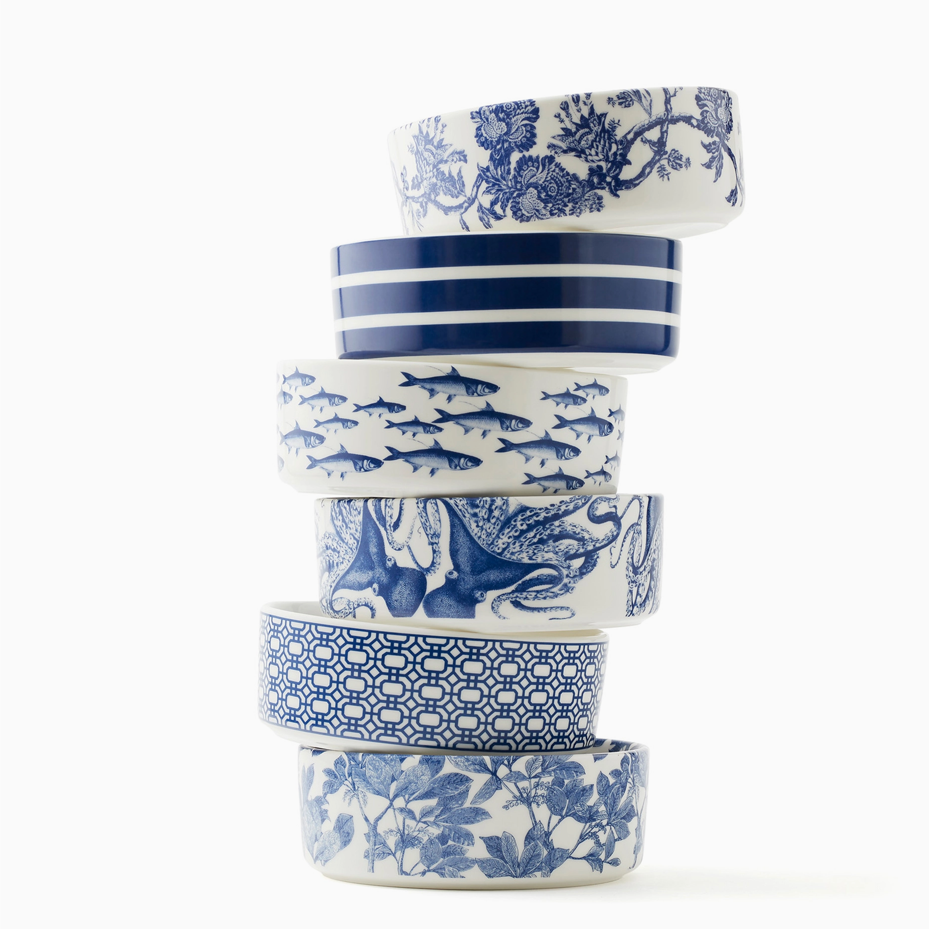 Beach Towel Stripe Pet Bowl Medium - Main Image