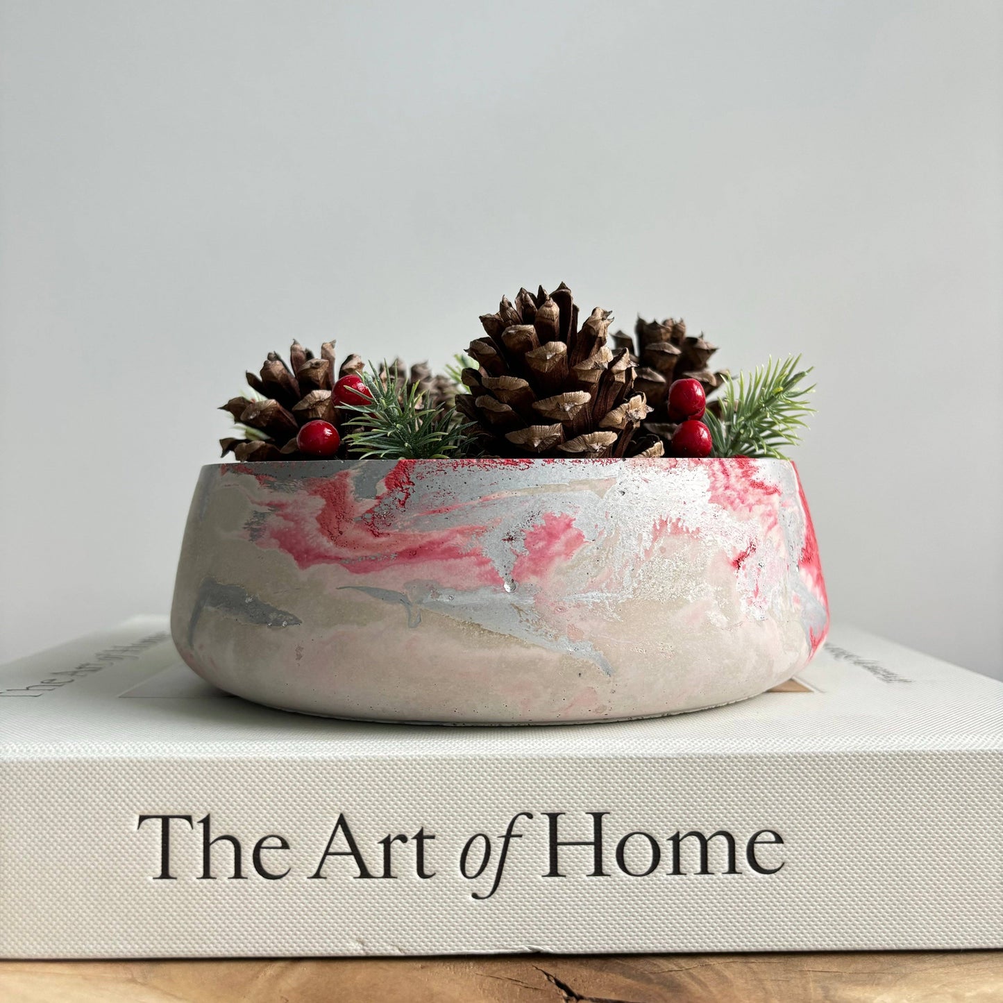 Centerpiece Bowl - Decorative Concrete Bowl