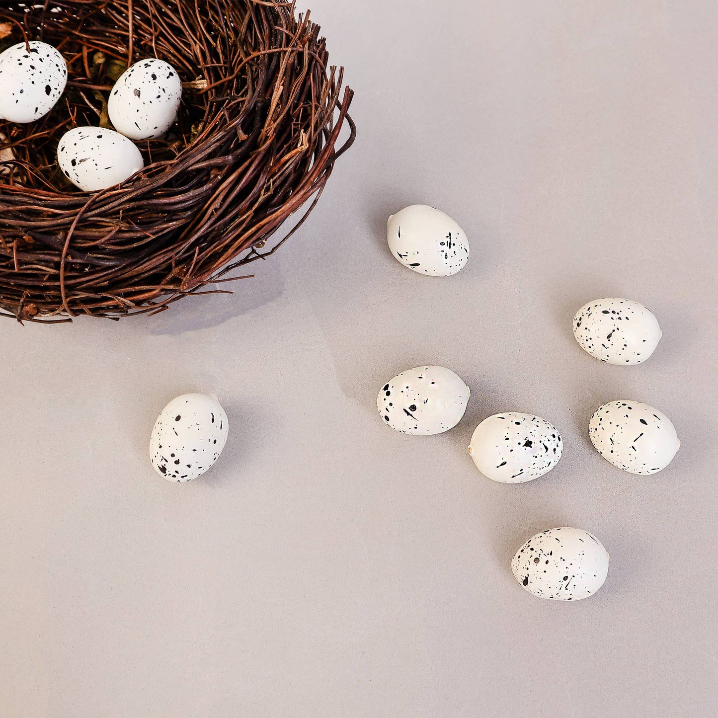 Handmade Bird Nest with Realistic Eggs (1 Nest with 3 eggs)