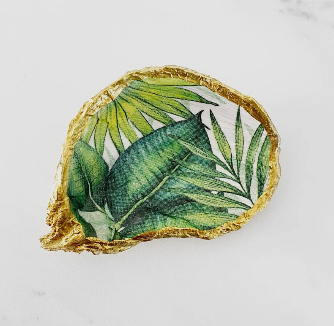 Trinket Dishes - Guilded Oyster Shells