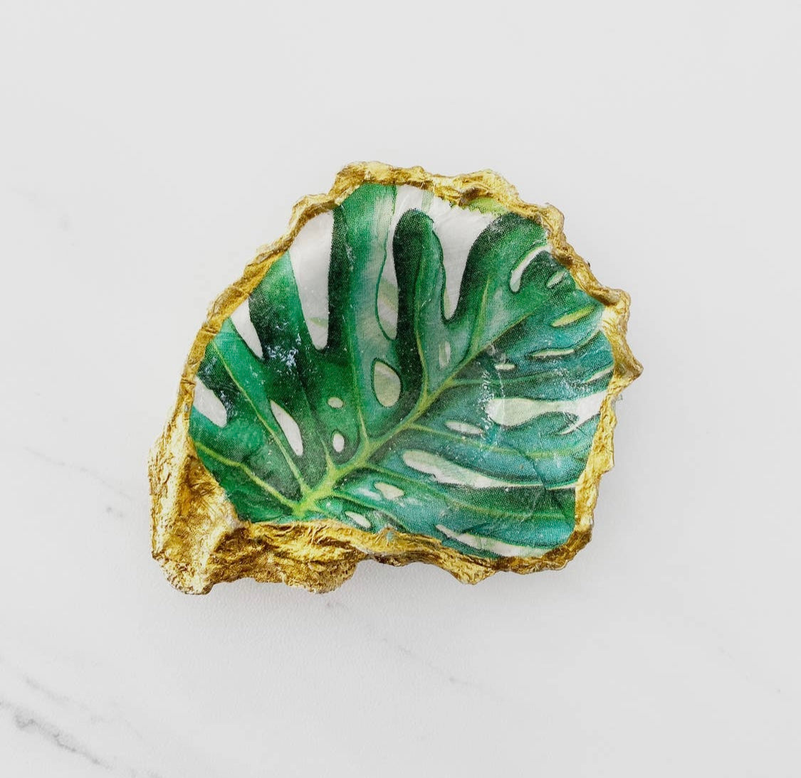 Trinket Dishes - Guilded Oyster Shells