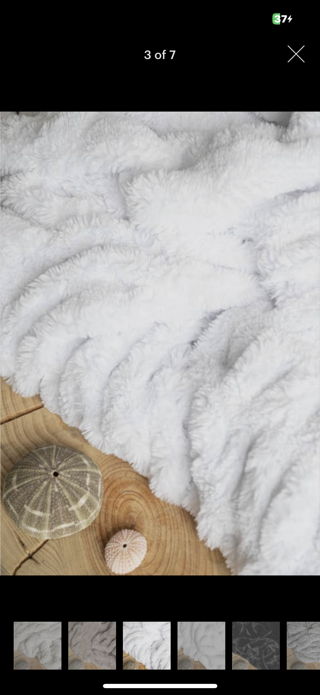 Mocha, Dune and White Cloud Couture Throw