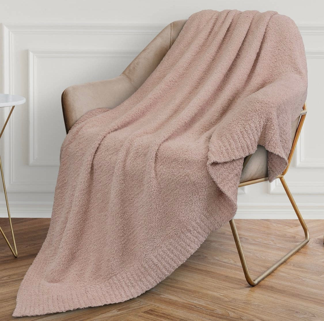 Buttery Soft Fluffy Knit Blanket