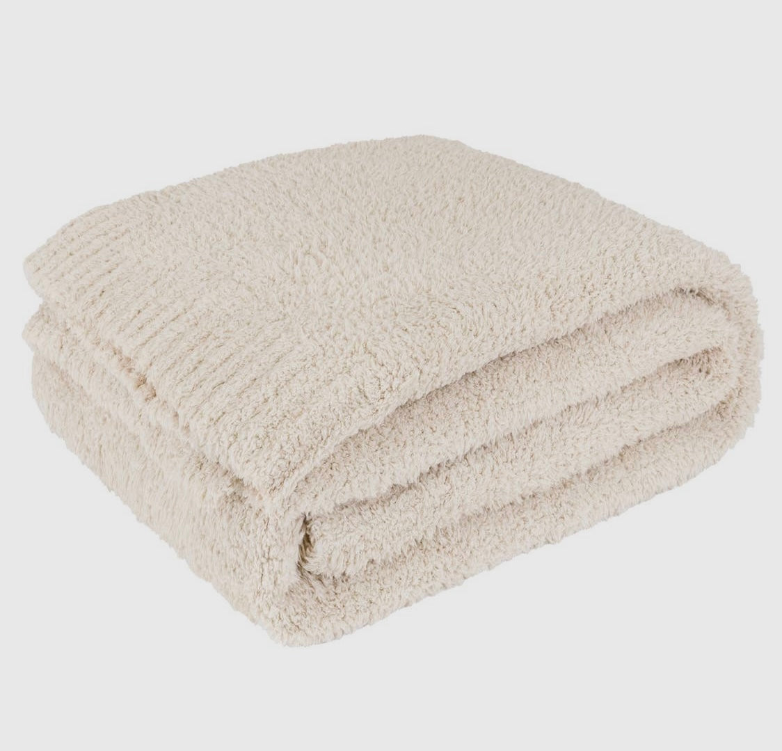 Buttery Soft Fluffy Knit Blanket