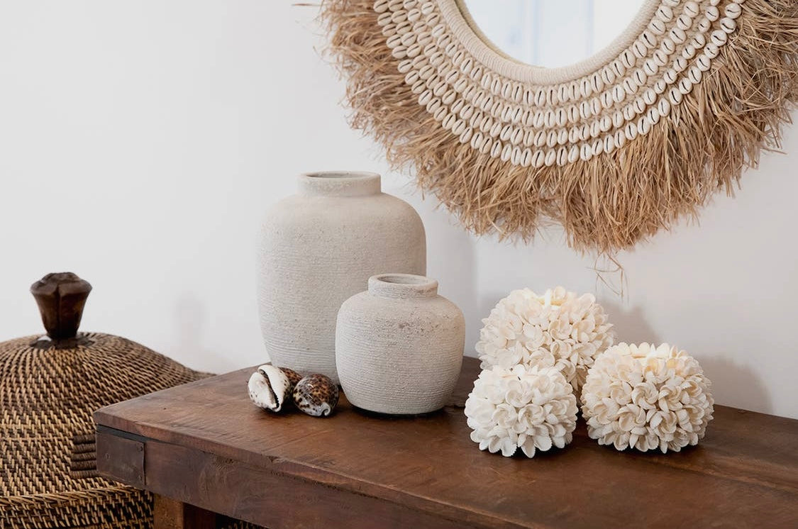 Flower Power Seashell Candle Holder