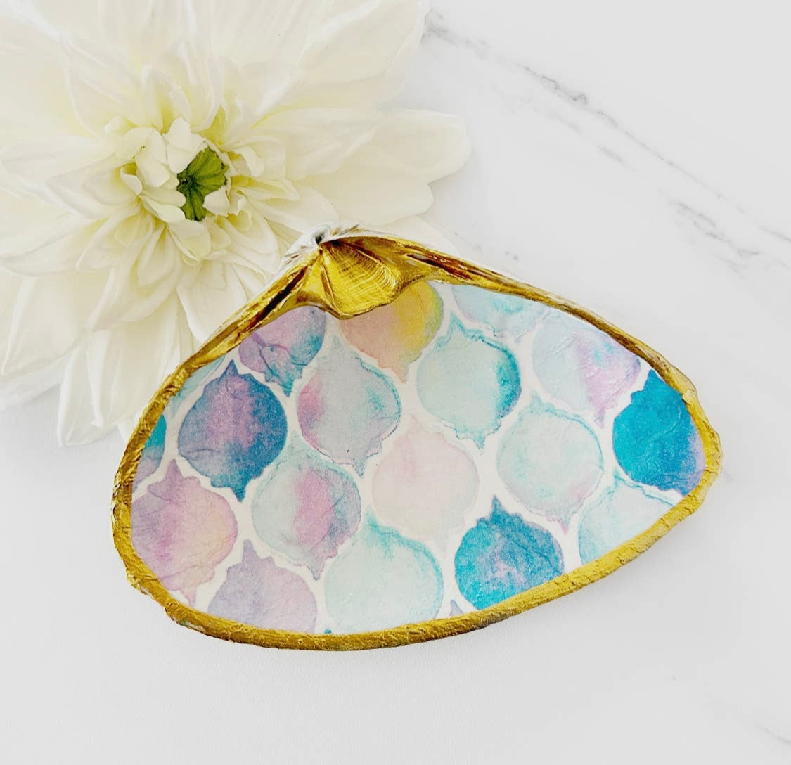 Trinket Dishes - Guilded Oyster Shells