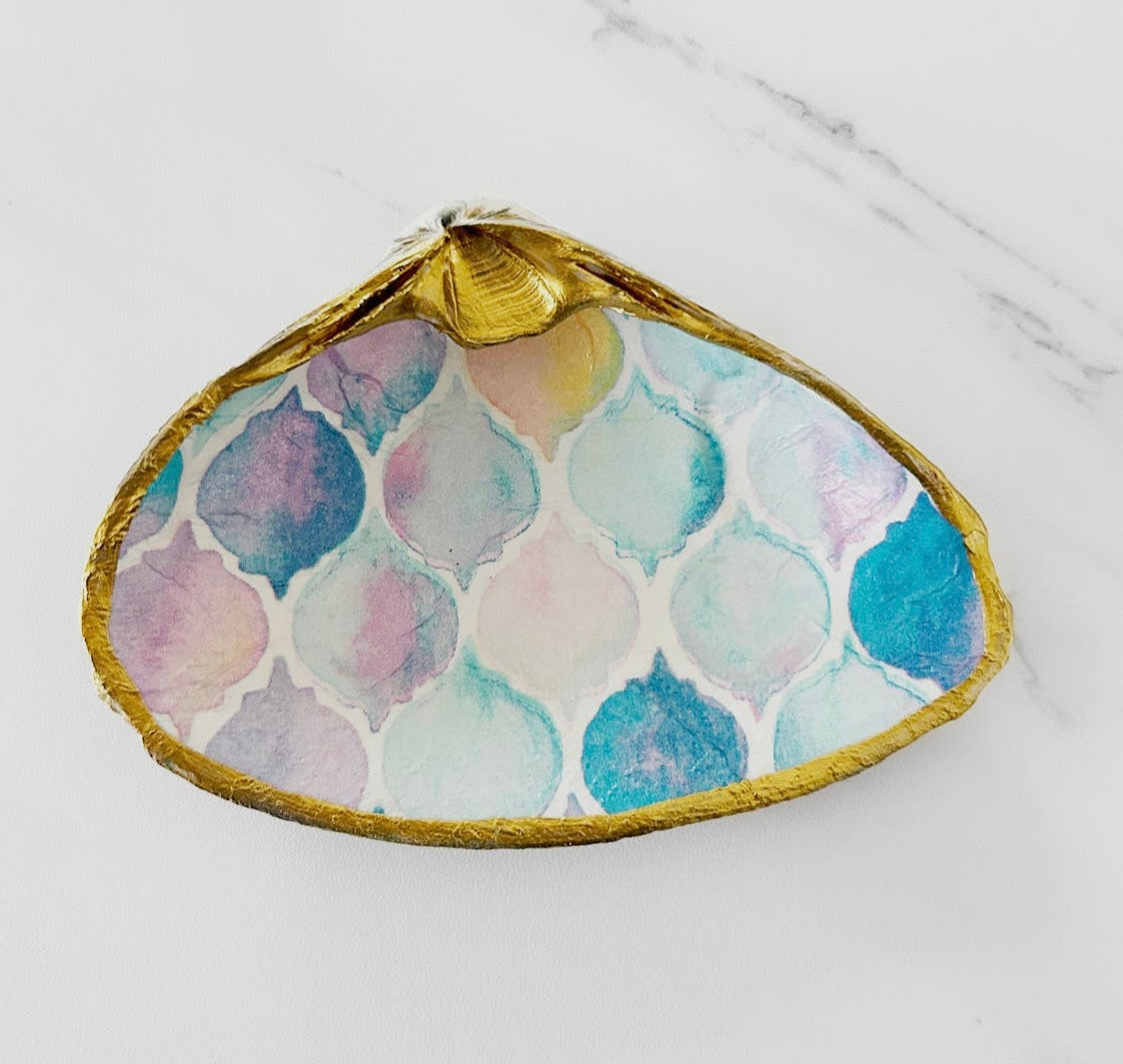 Trinket Dishes - Guilded Oyster Shells